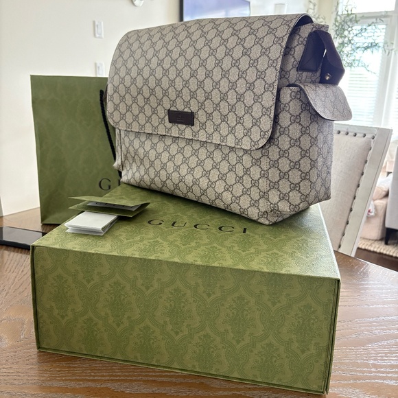 Authentic GG Supreme Diaper Bag - Picture 2 of 7